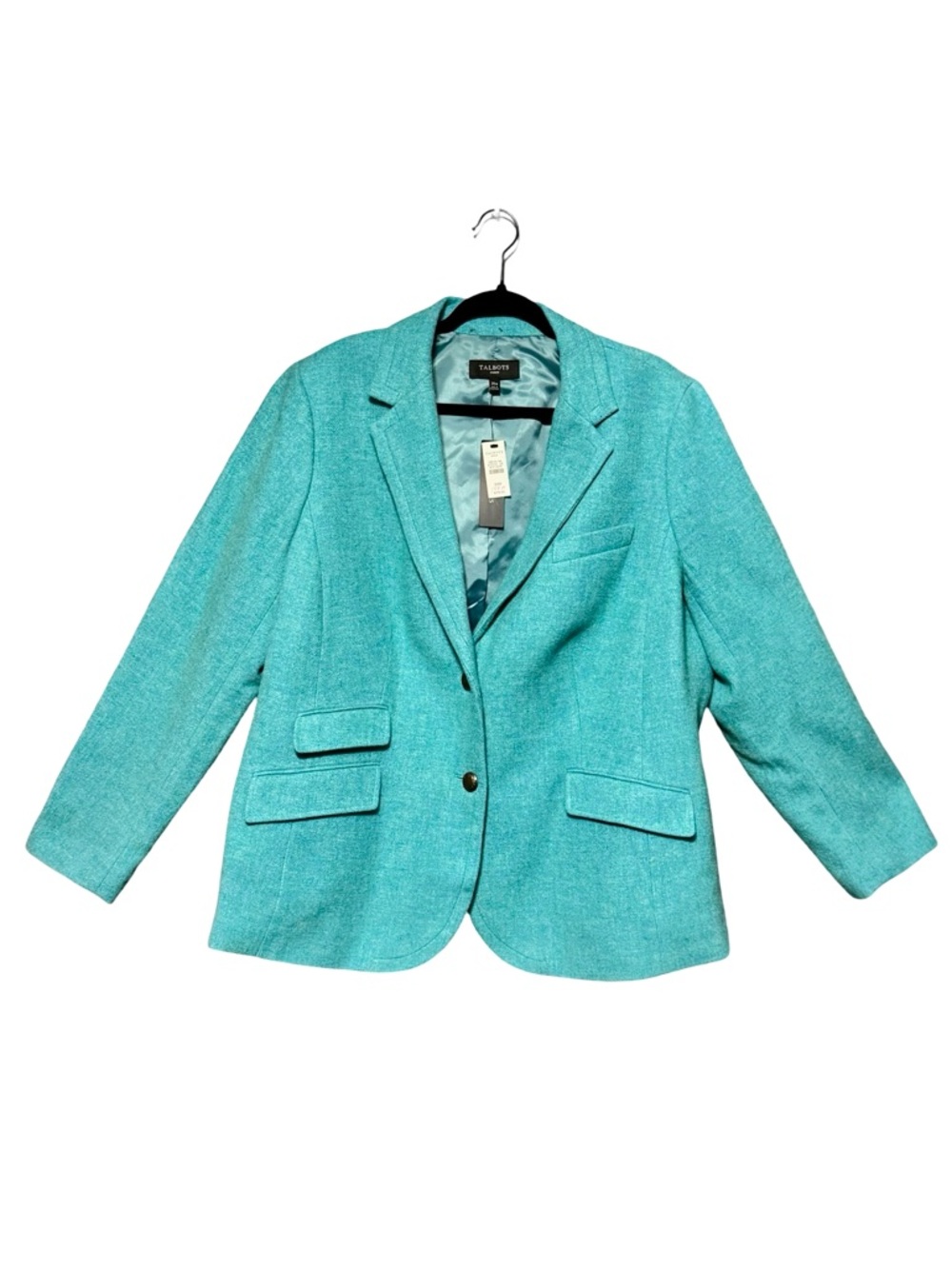 NWT Talbots Wool Blend Classic Button Front Structured Blazer Jacket - Picture 2 of 13